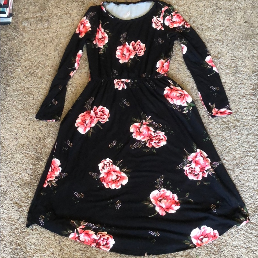 Floral midi dress